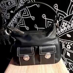 Marc Jacobs black leather shoulder bag